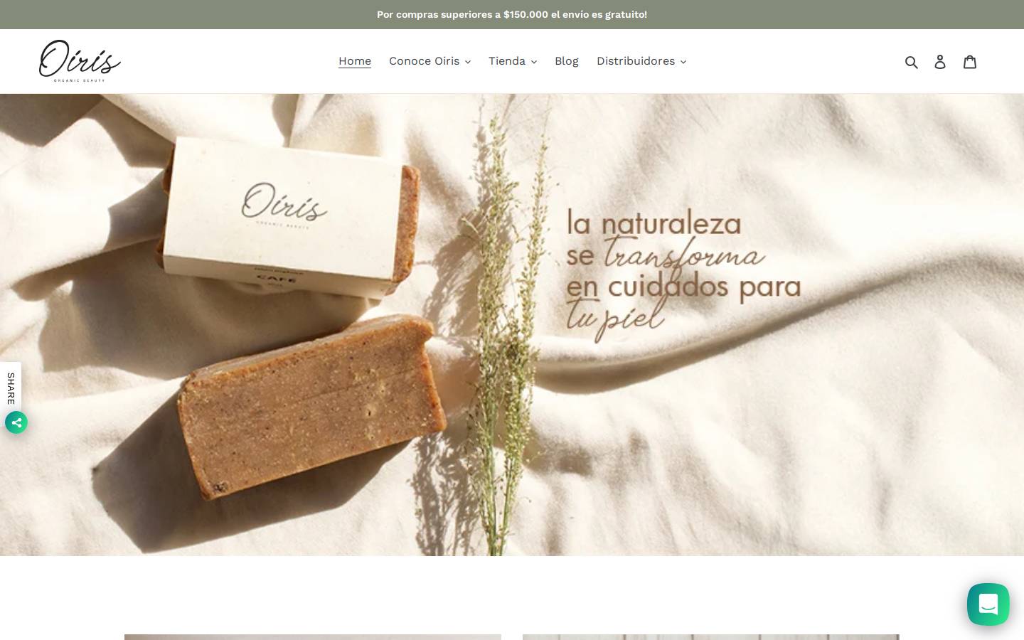 oiris.co homepage screenshot