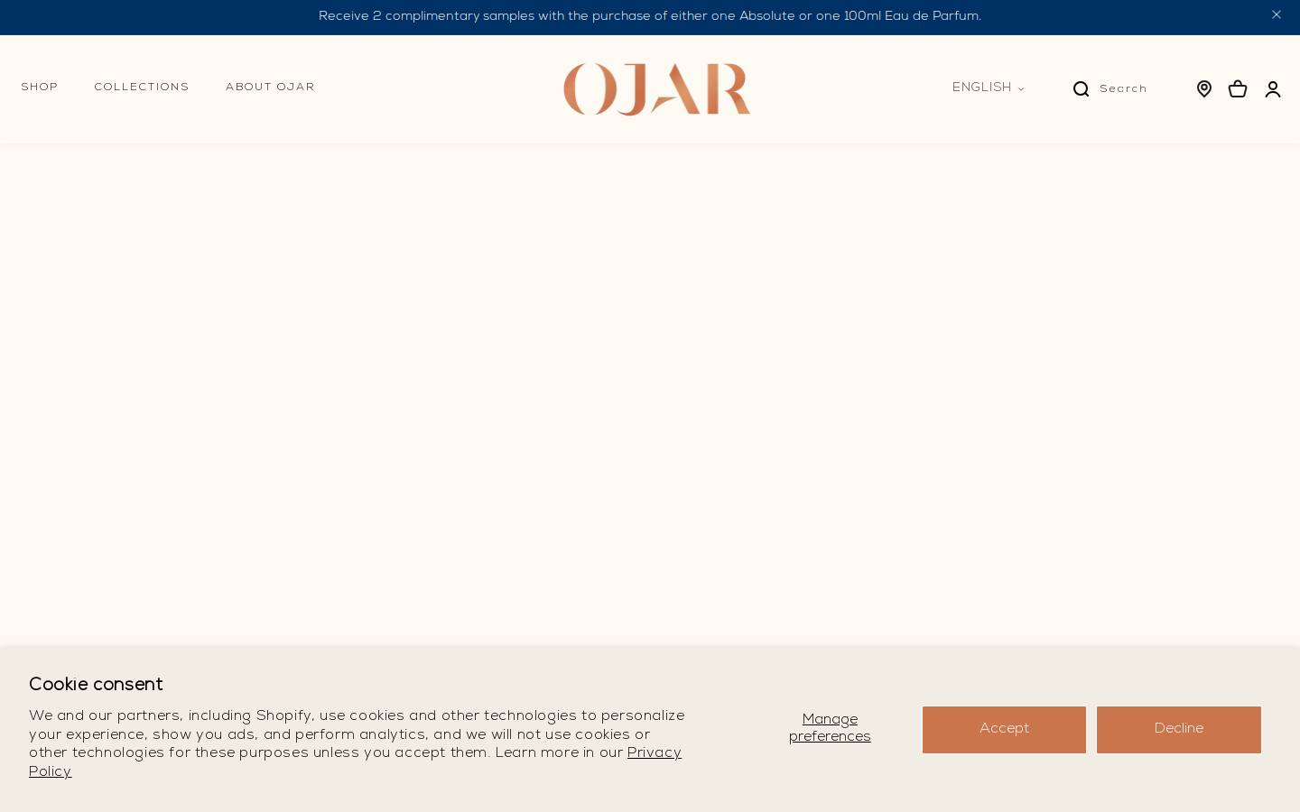 ojarofficial.com homepage screenshot