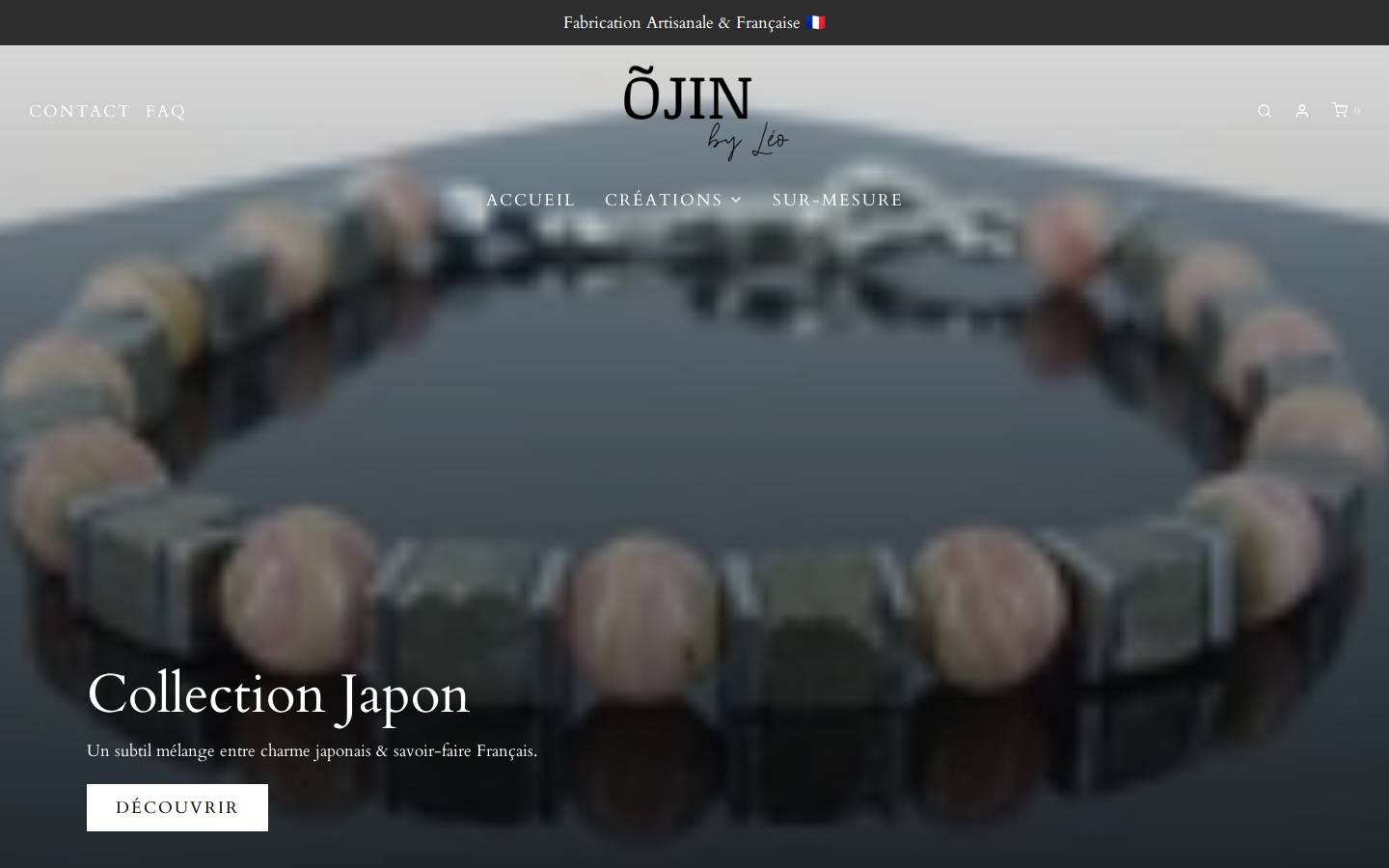 ojin.fr homepage screenshot