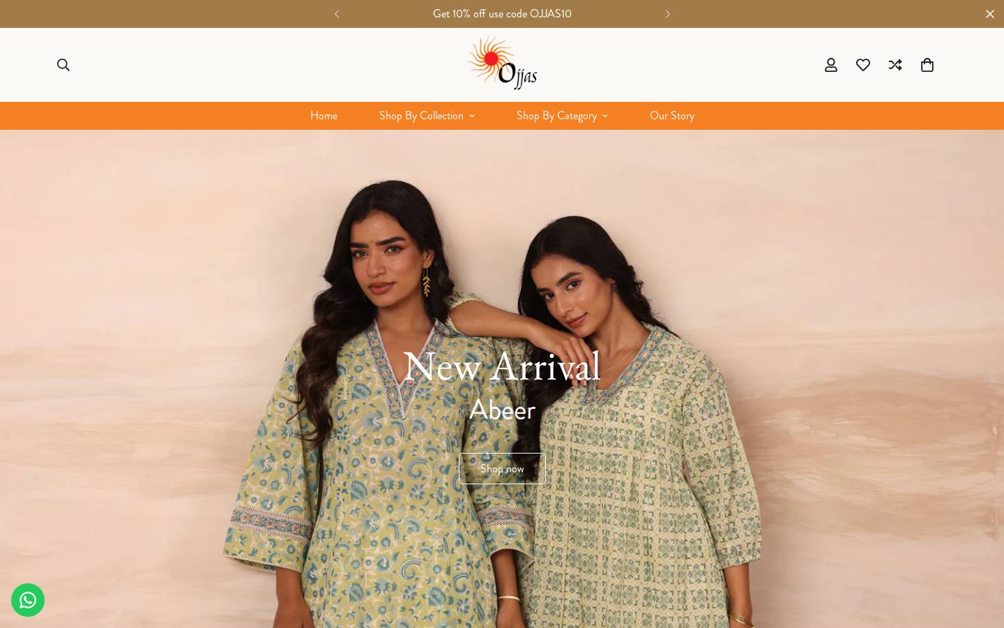 ojjascrafts.com homepage screenshot