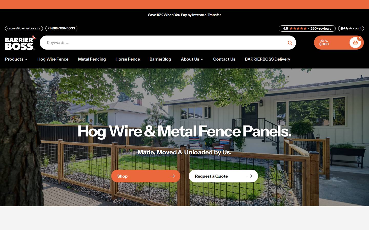 okanaganfencerentals.ca homepage screenshot