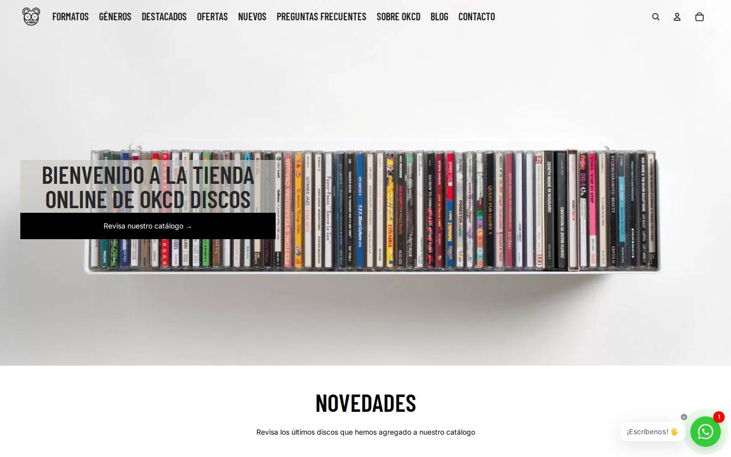 okcddiscos.com homepage screenshot