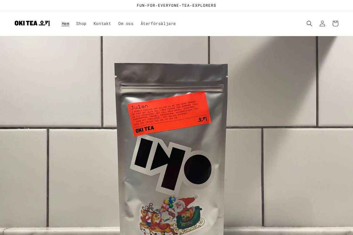 okitea.se homepage screenshot