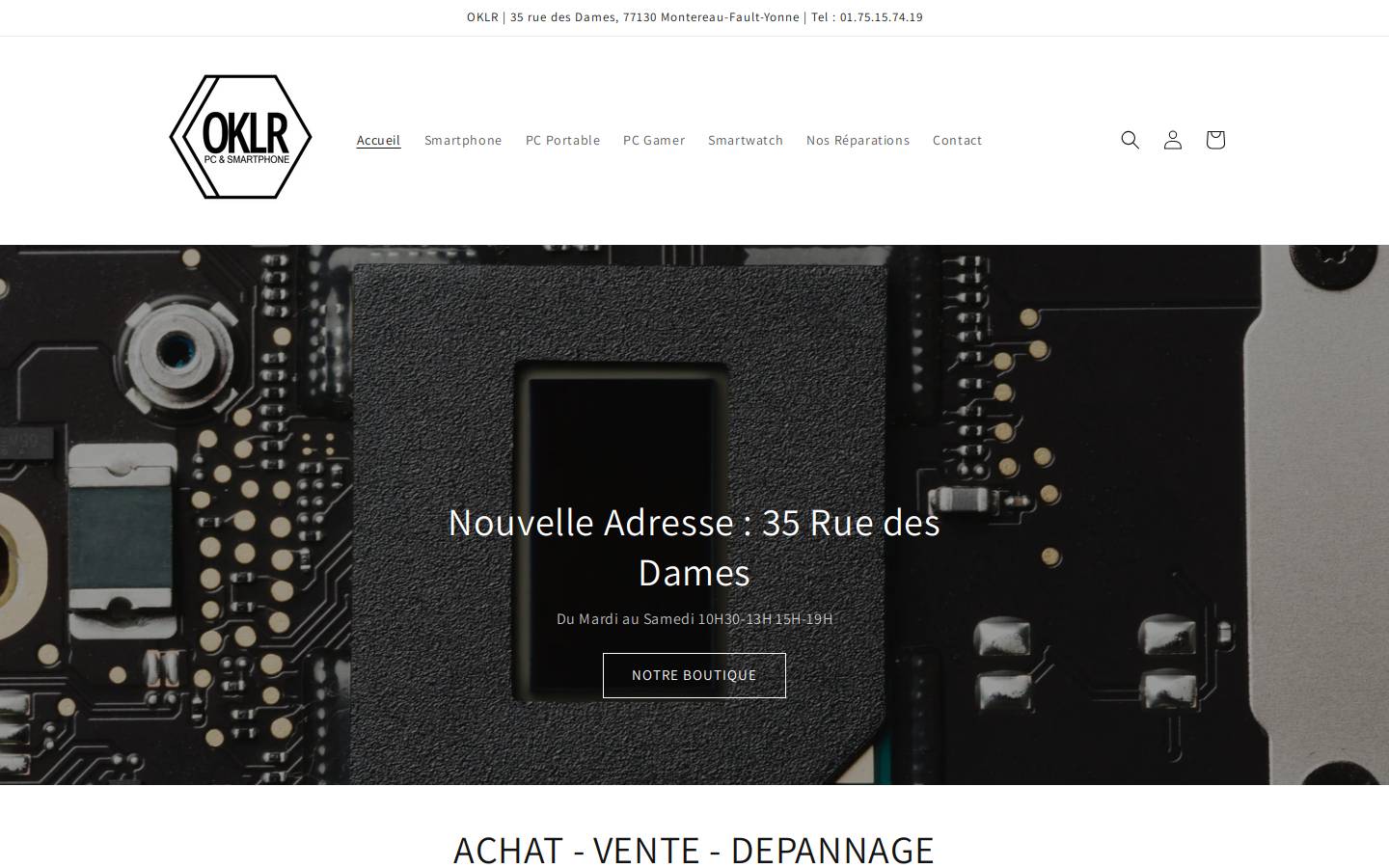 oklr.fr homepage screenshot