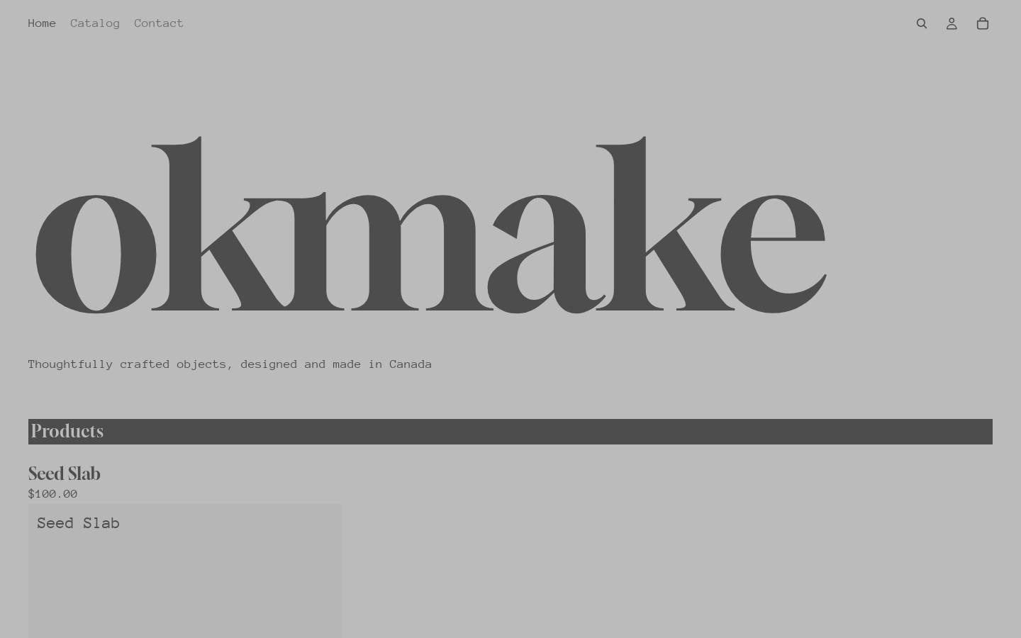 okmake.ca homepage screenshot