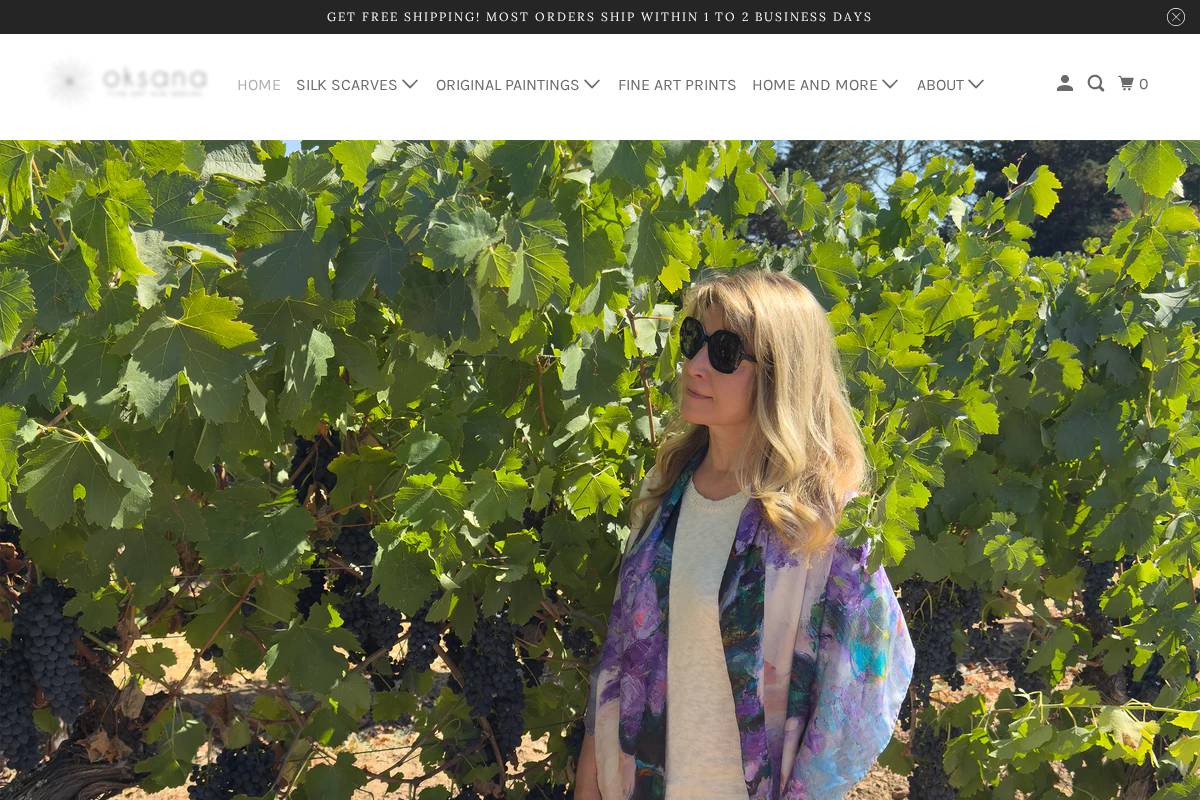 oksanajohnson.shop homepage screenshot