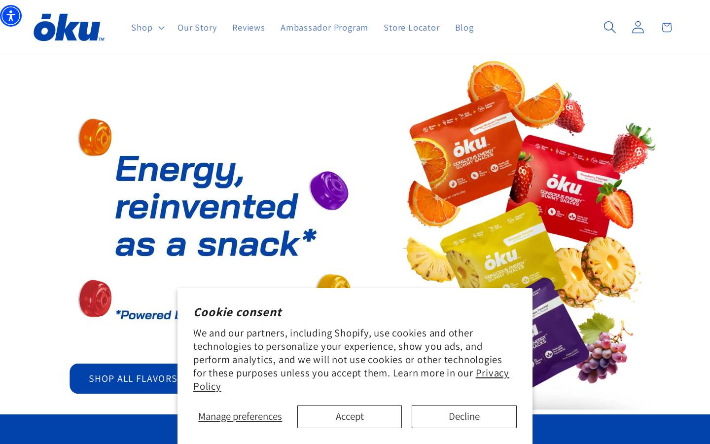 okuenergy.com homepage screenshot
