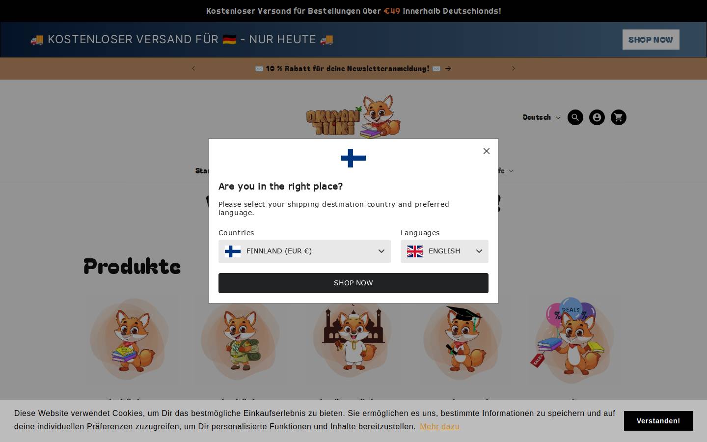 okuyantilki.com homepage screenshot