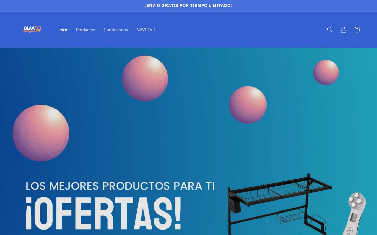 olaashopp.com homepage screenshot