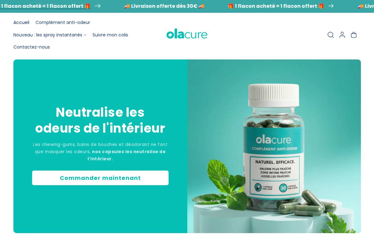 olacure.com homepage screenshot
