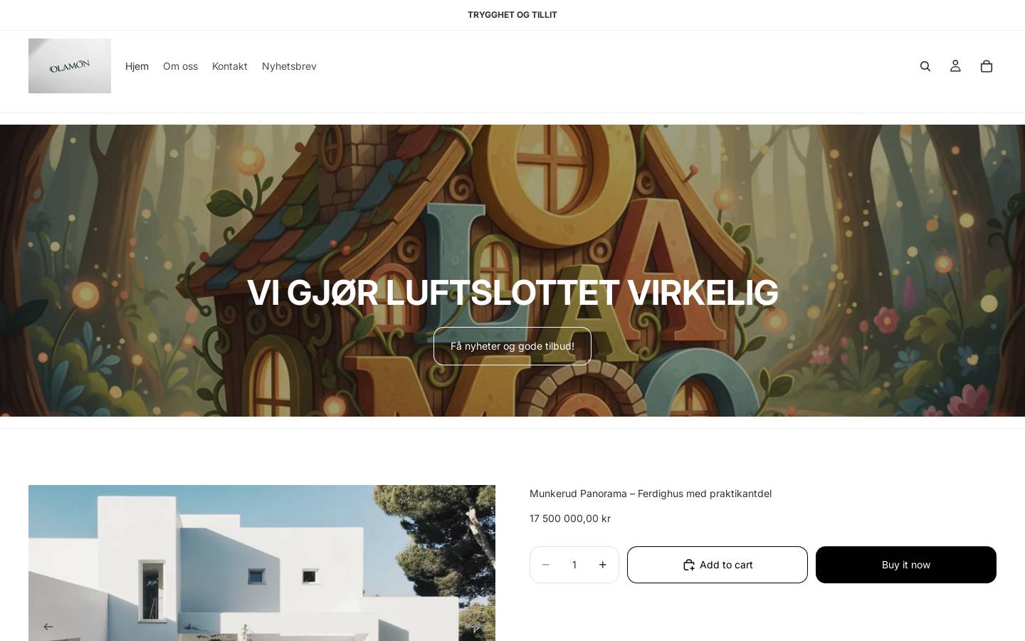 olamo.no homepage screenshot