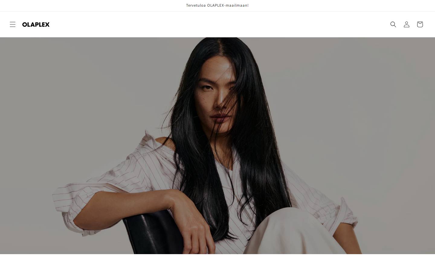 Olaplex homepage screenshot