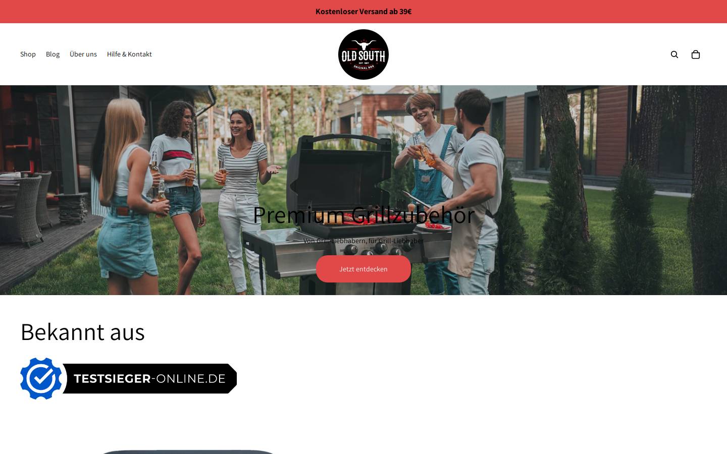 old-south.de homepage screenshot