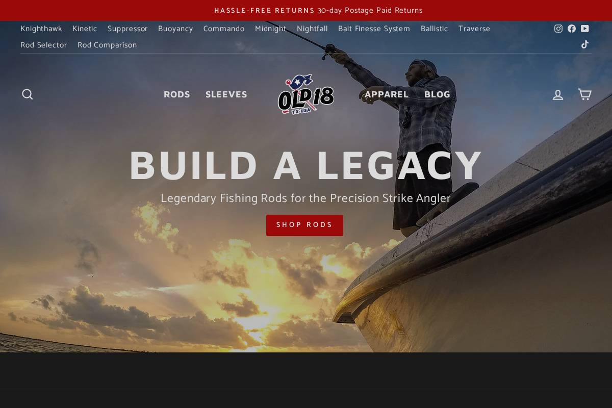 old18.com homepage screenshot