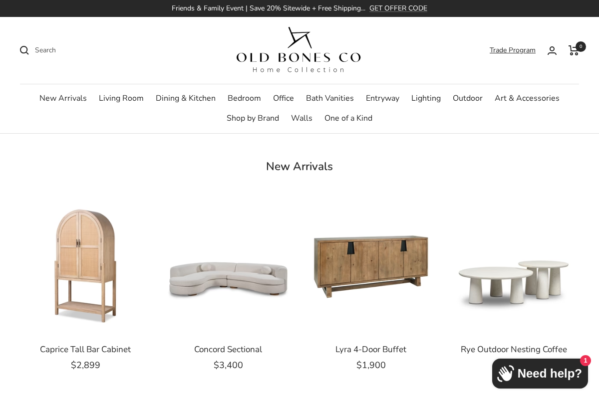 oldbonesco.com homepage screenshot