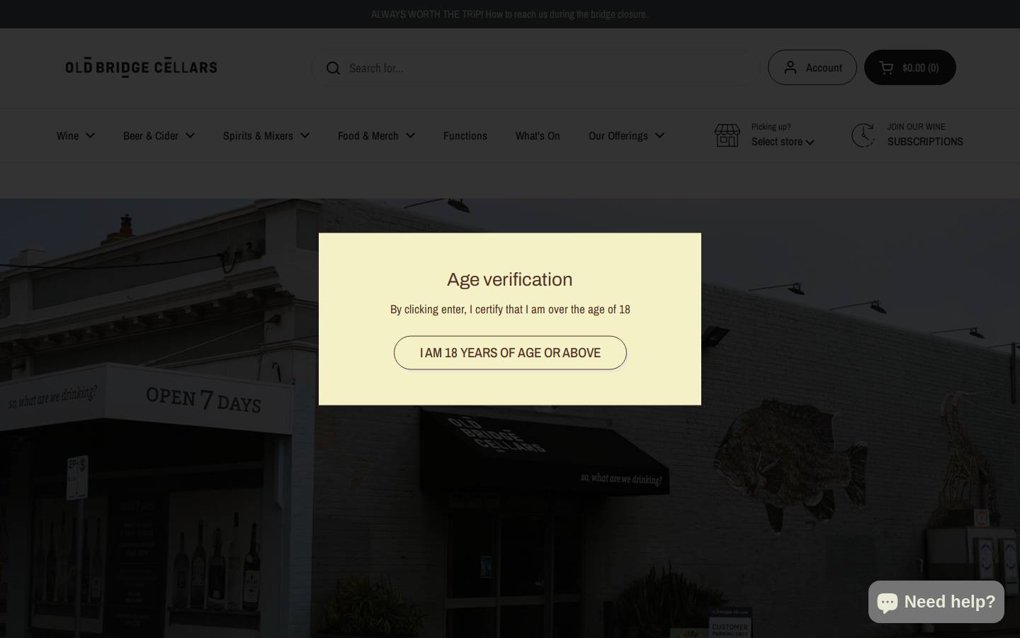 oldbridge.com.au homepage screenshot