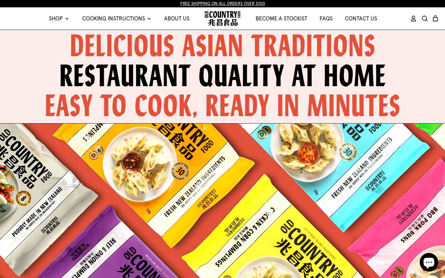 oldcountryfood.co.nz homepage screenshot