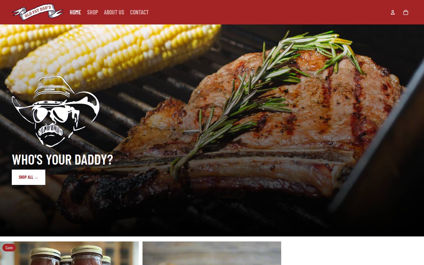 oldfatdads.com homepage screenshot