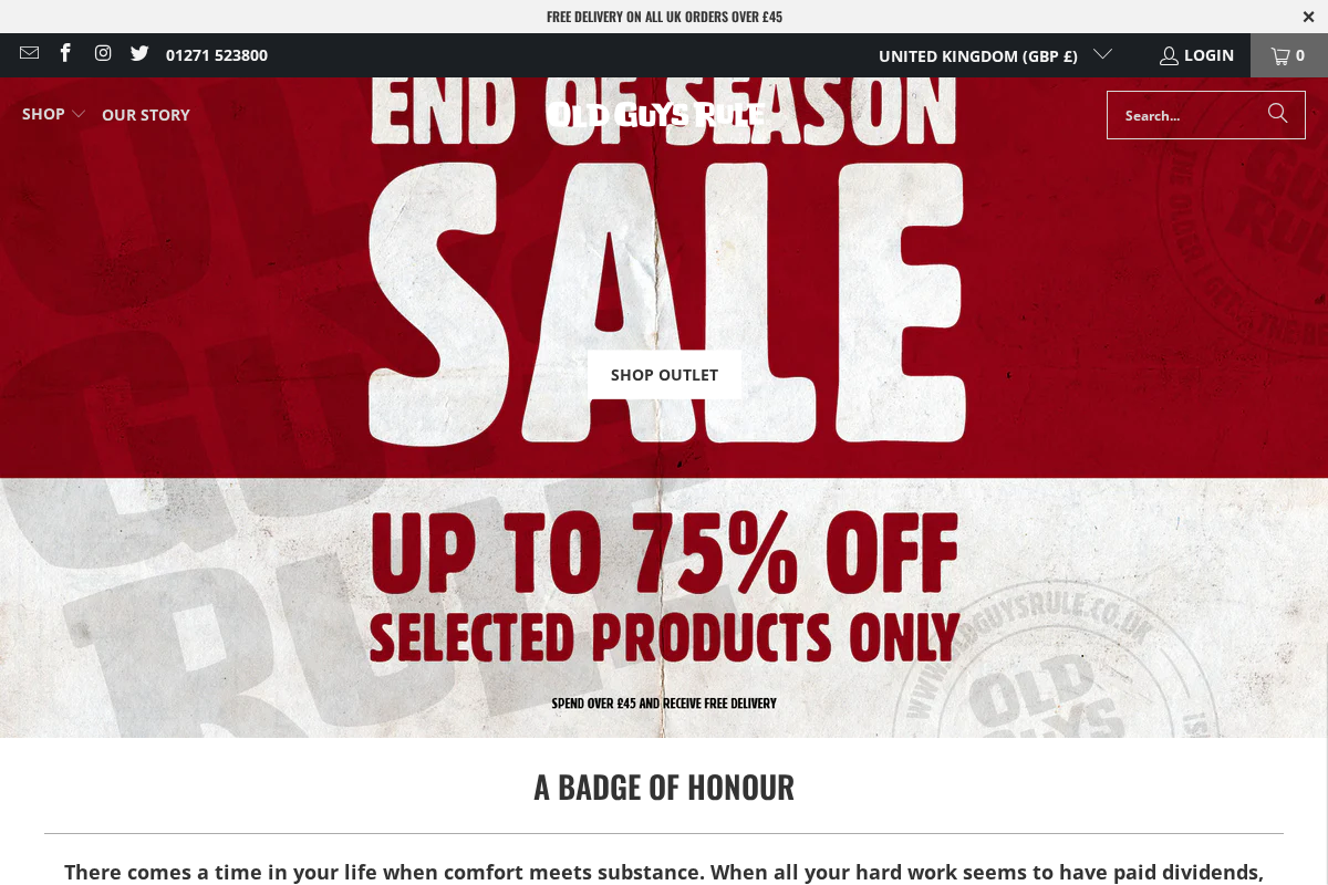 Oldguysrule homepage screenshot