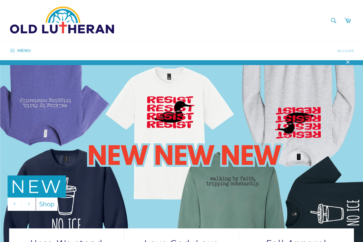 OldLutheran homepage screenshot