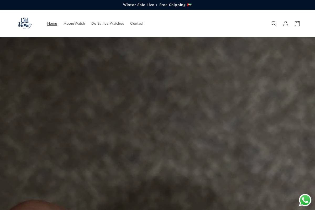 oldmoneydxb.com homepage screenshot