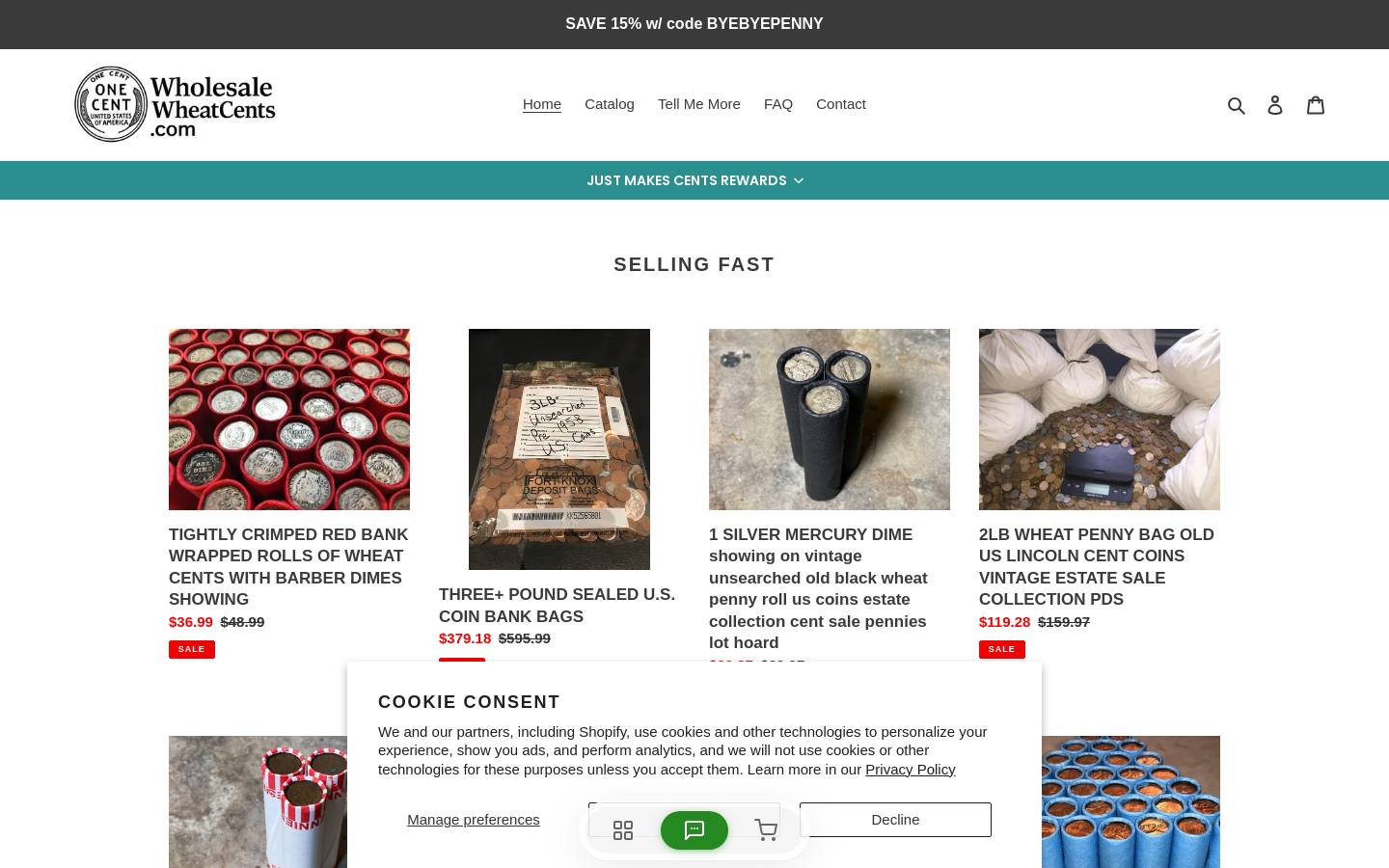 oldpennyco.com homepage screenshot