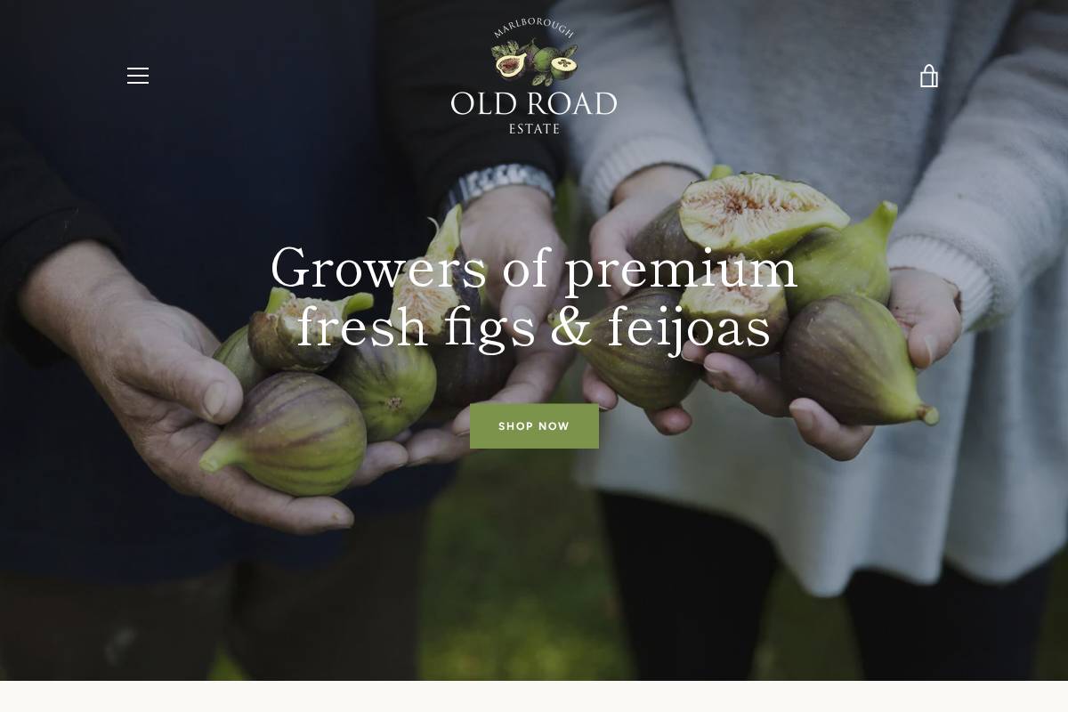 oldroadestate.co.nz homepage screenshot