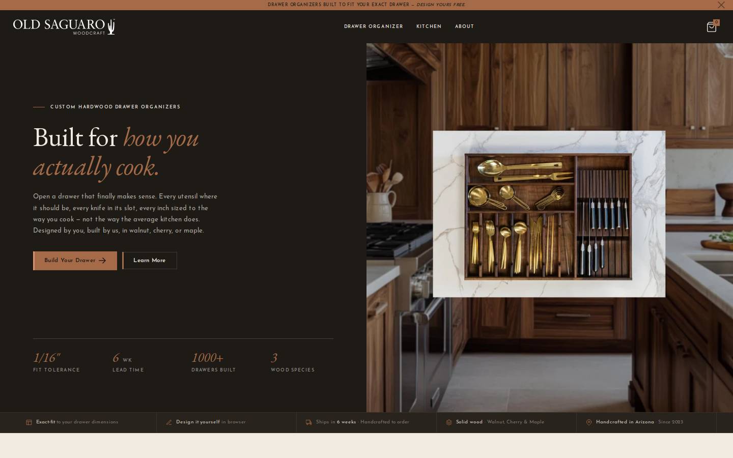 oldsaguaro.com homepage screenshot