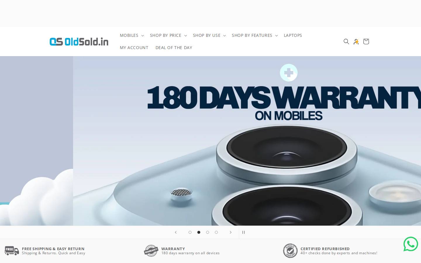 oldsold.in homepage screenshot