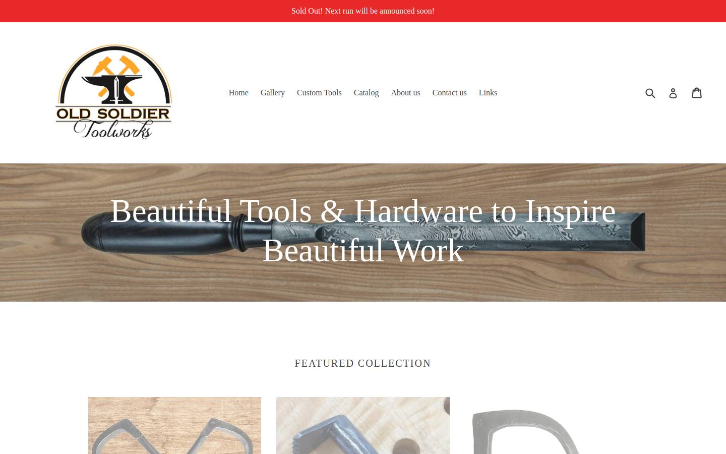 oldsoldiertoolworks.com homepage screenshot