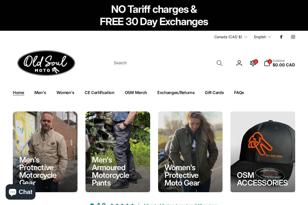 oldsoulmoto.com homepage screenshot