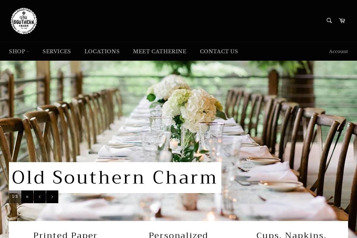oldsoutherncharm.com homepage screenshot