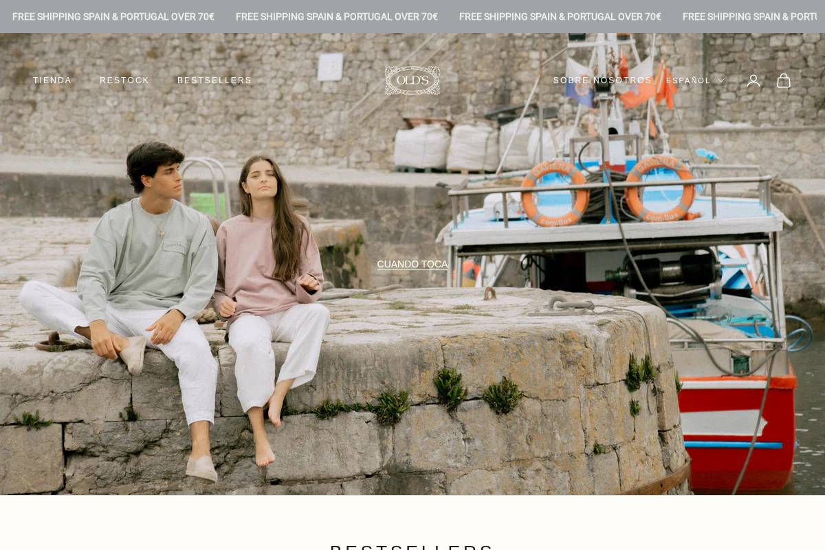 Oldsspain homepage screenshot