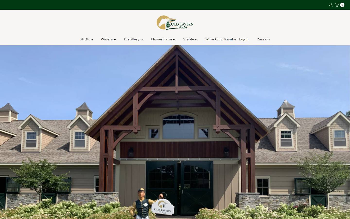 oldtavernfarmwinery.com homepage screenshot