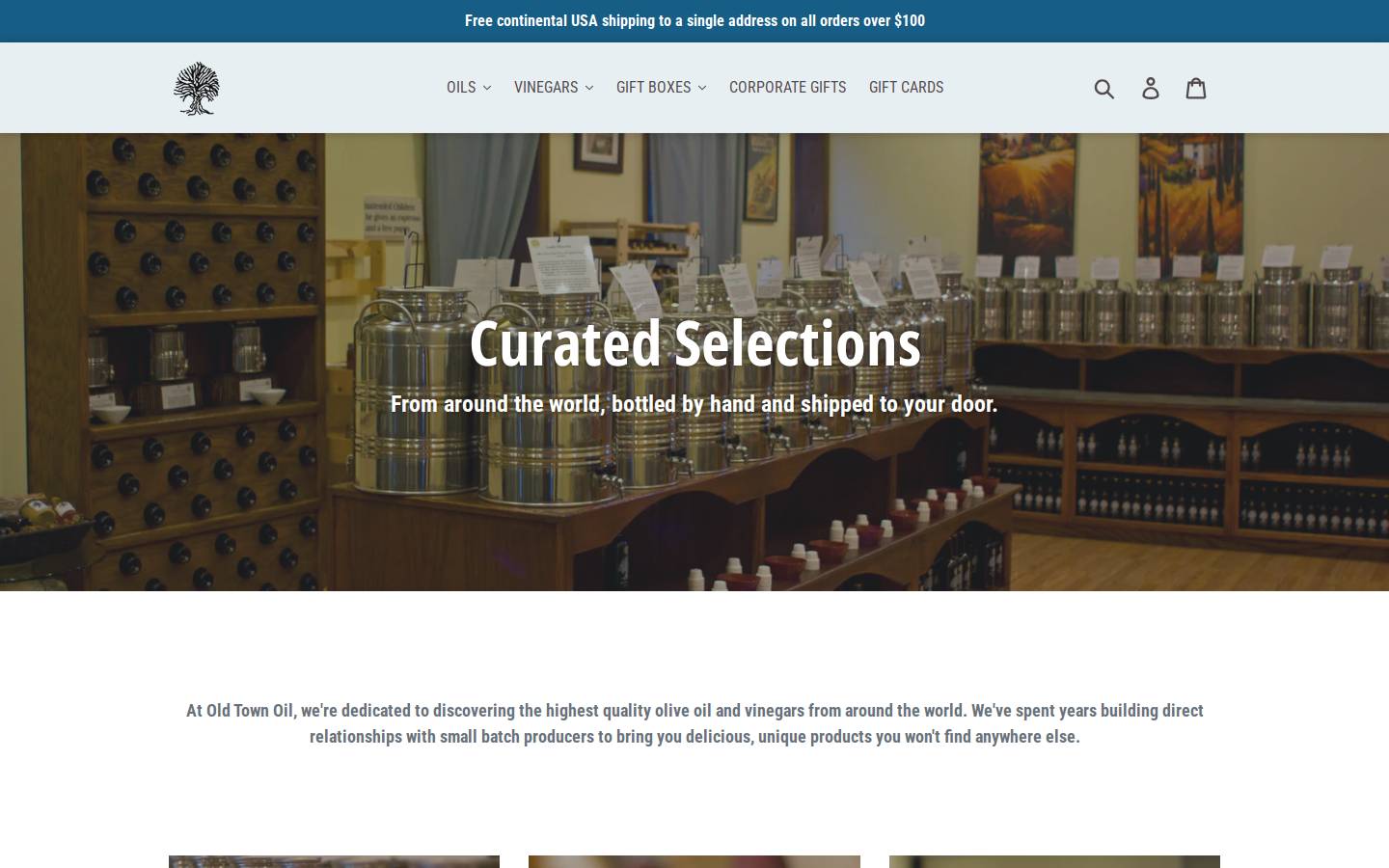 oldtownoil.com homepage screenshot
