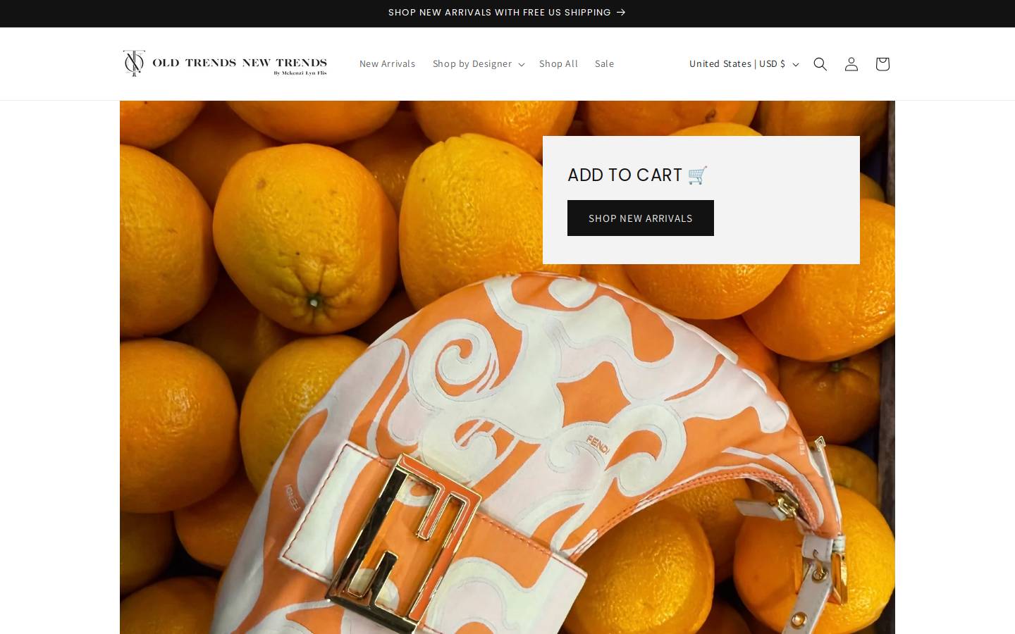 oldtrendsnewtrends.com homepage screenshot