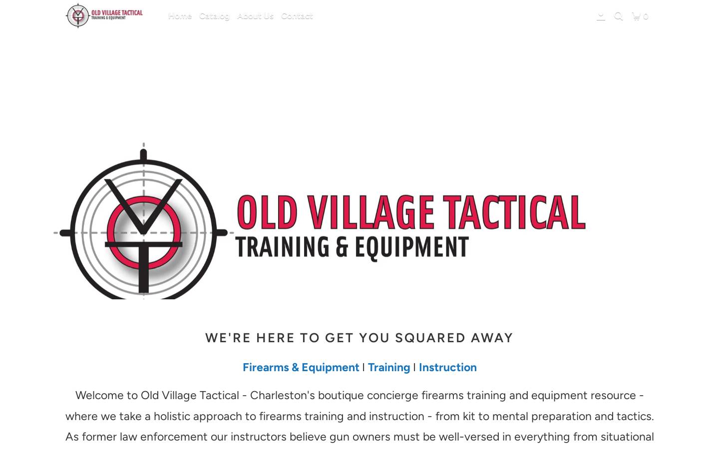 oldvillagetactical.com homepage screenshot