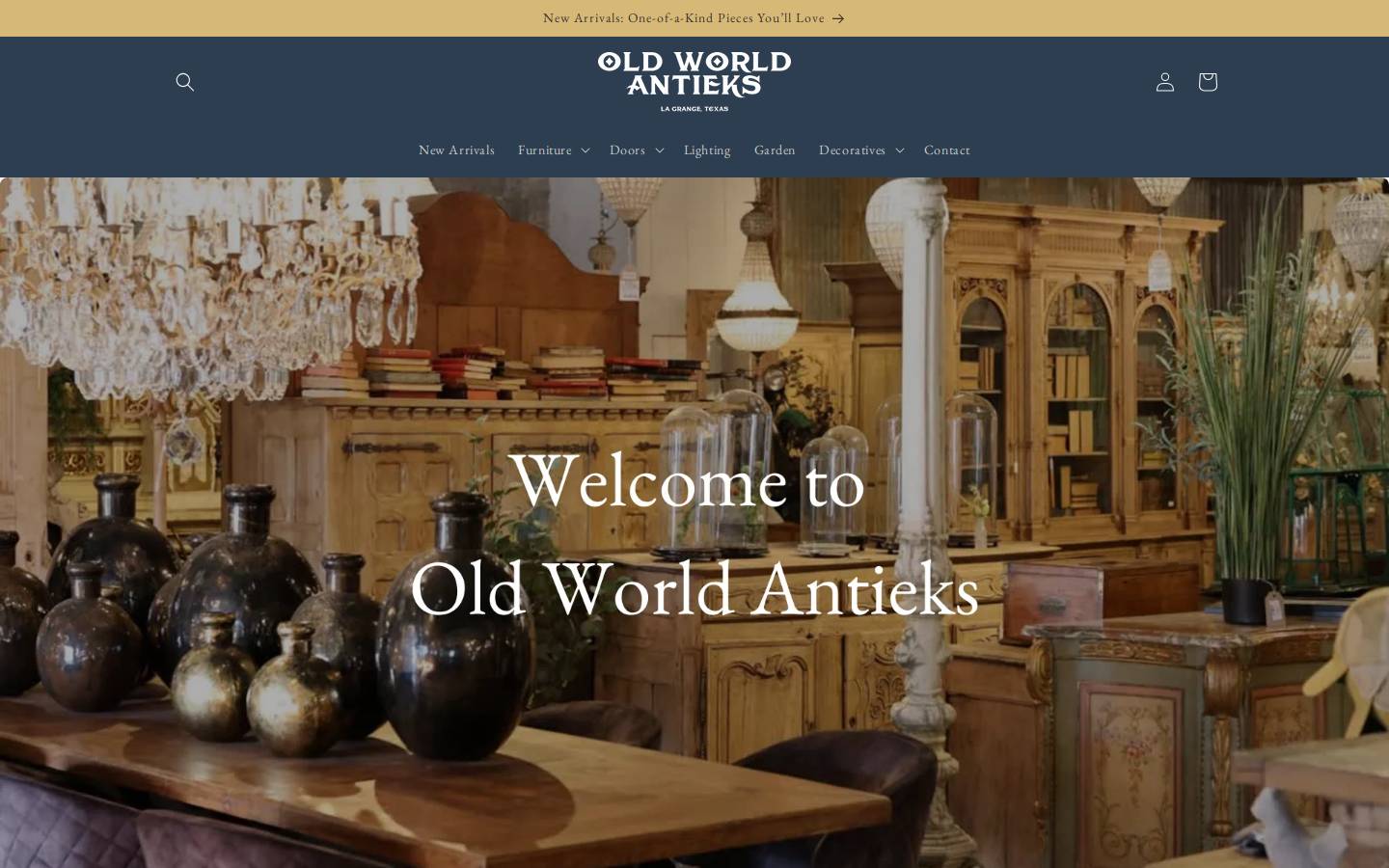 oldworldantieks.com homepage screenshot