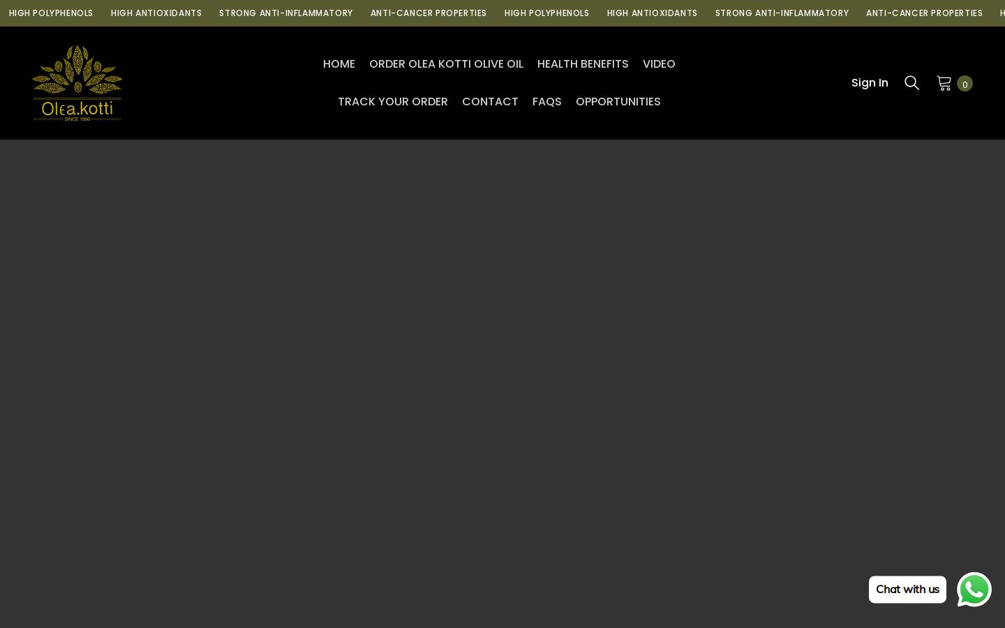 oleakotti-oliveoil.com homepage screenshot