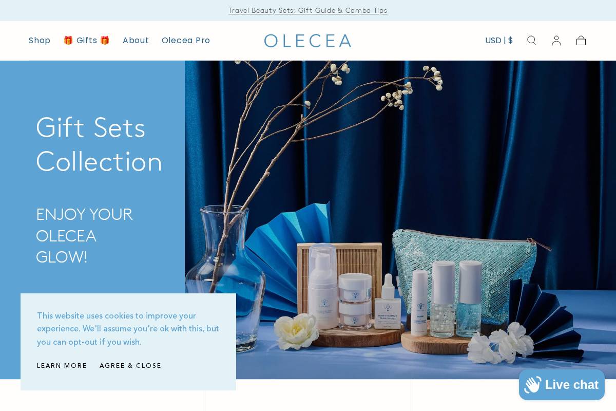 oleceabeaute.com homepage screenshot