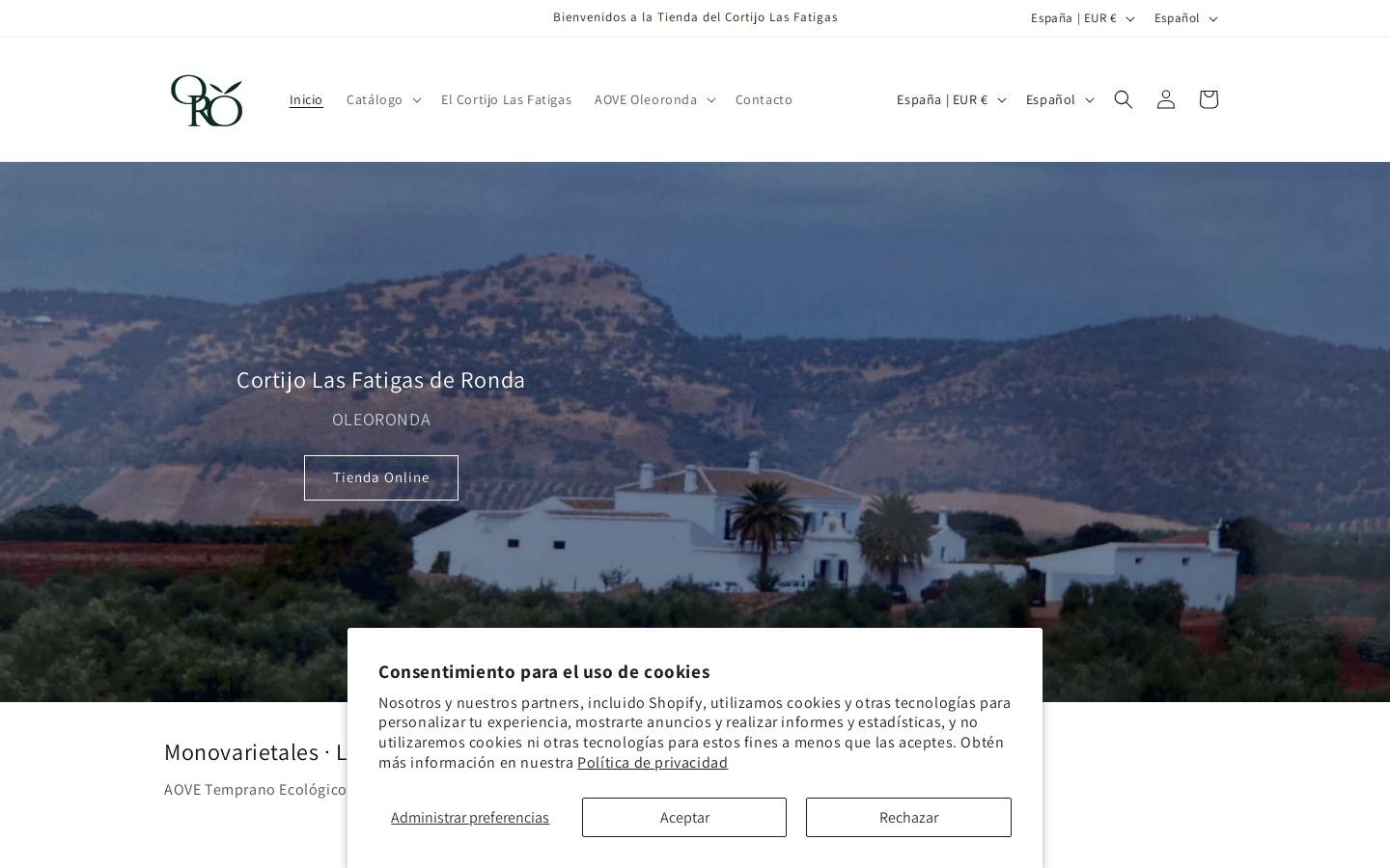 oleoronda.com homepage screenshot