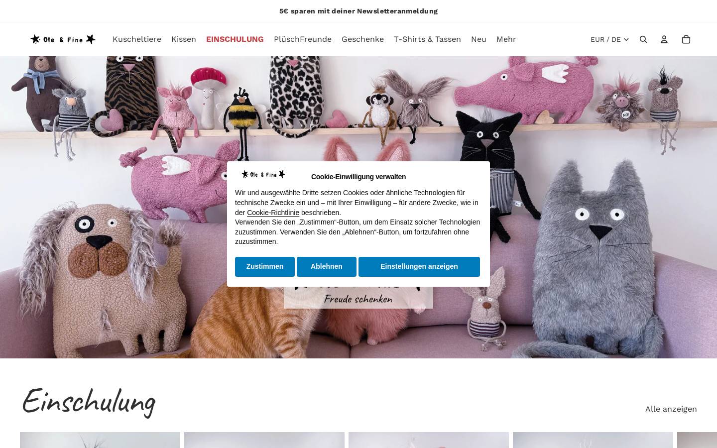 oleundfine.com homepage screenshot