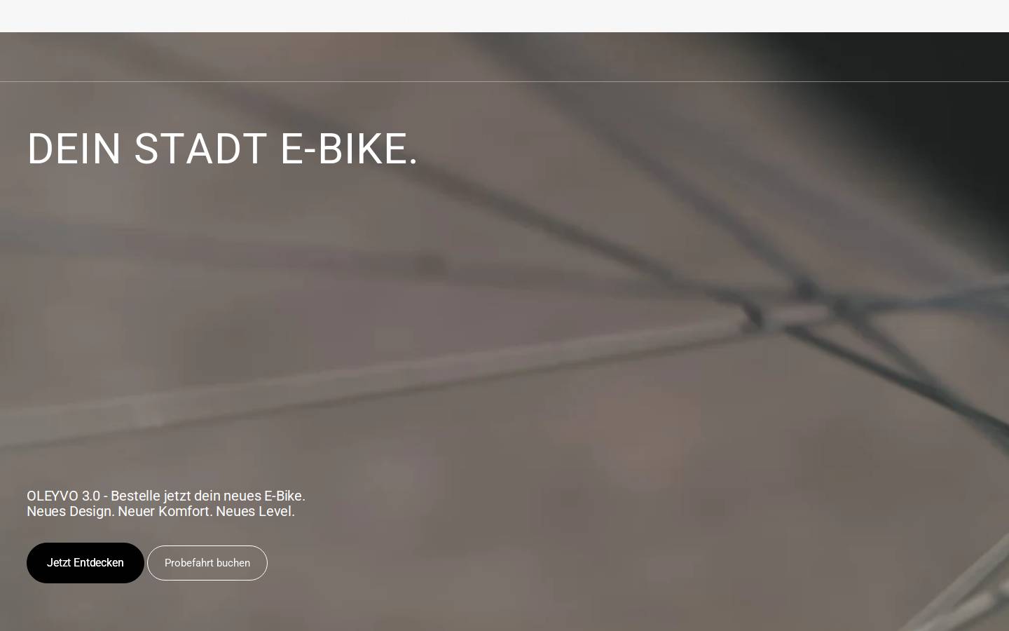 OLEYVO homepage screenshot