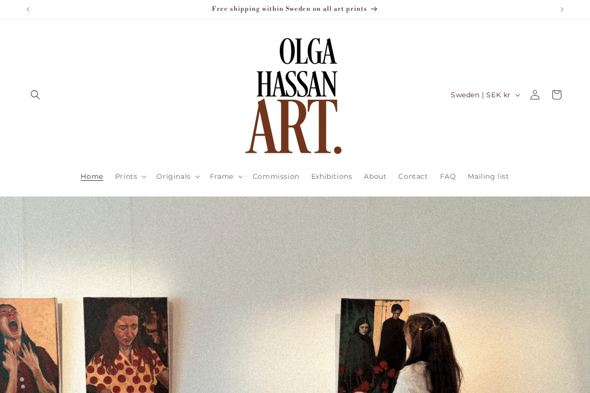 OLGA HASSAN homepage screenshot