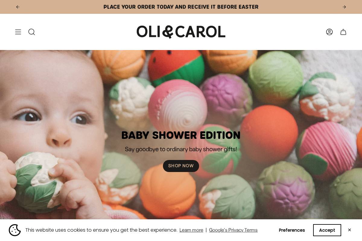 Oliandcarol homepage screenshot