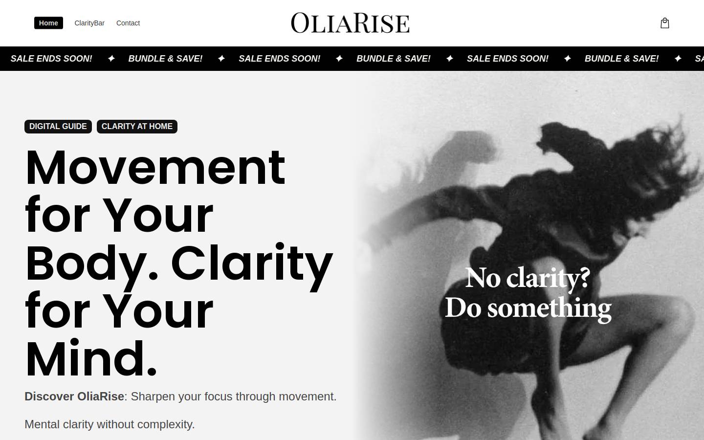 oliarise.com homepage screenshot