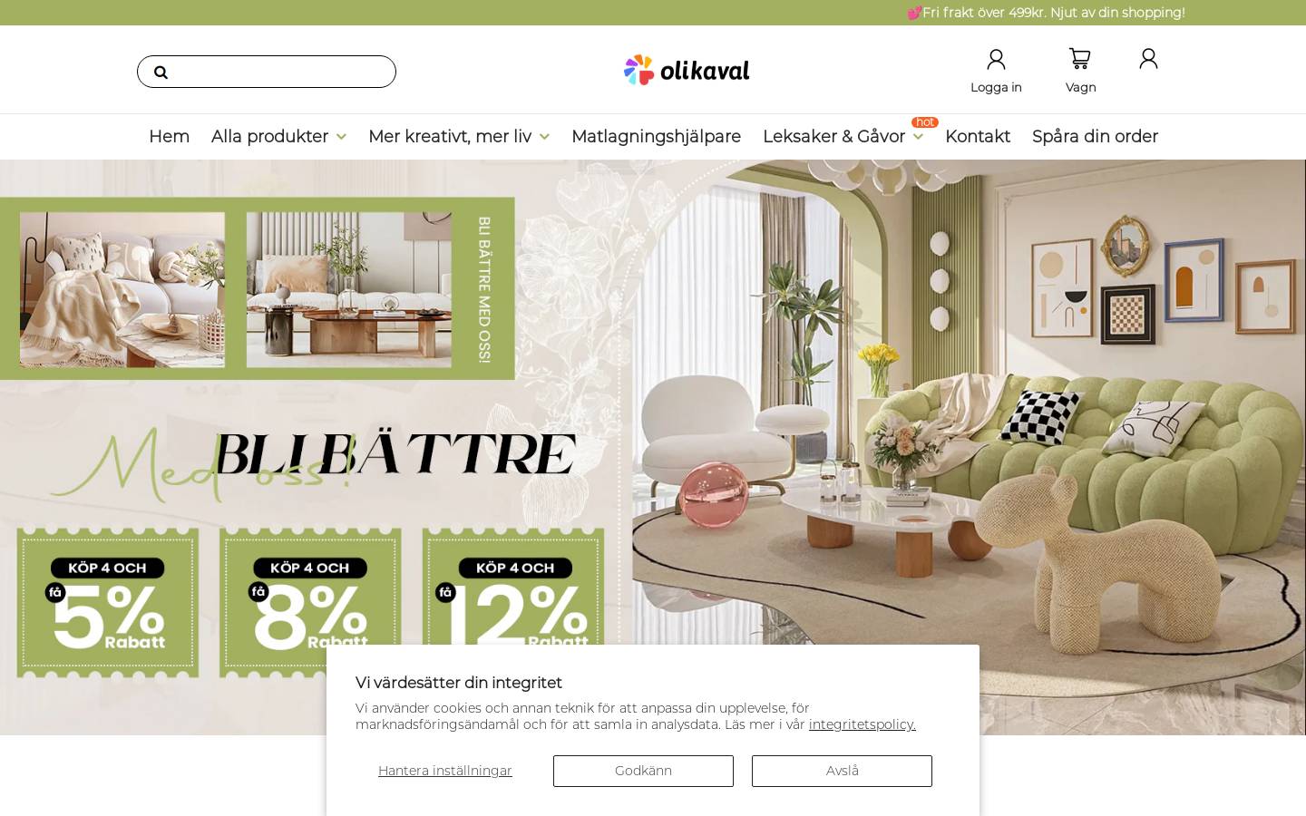 Olikaval homepage screenshot