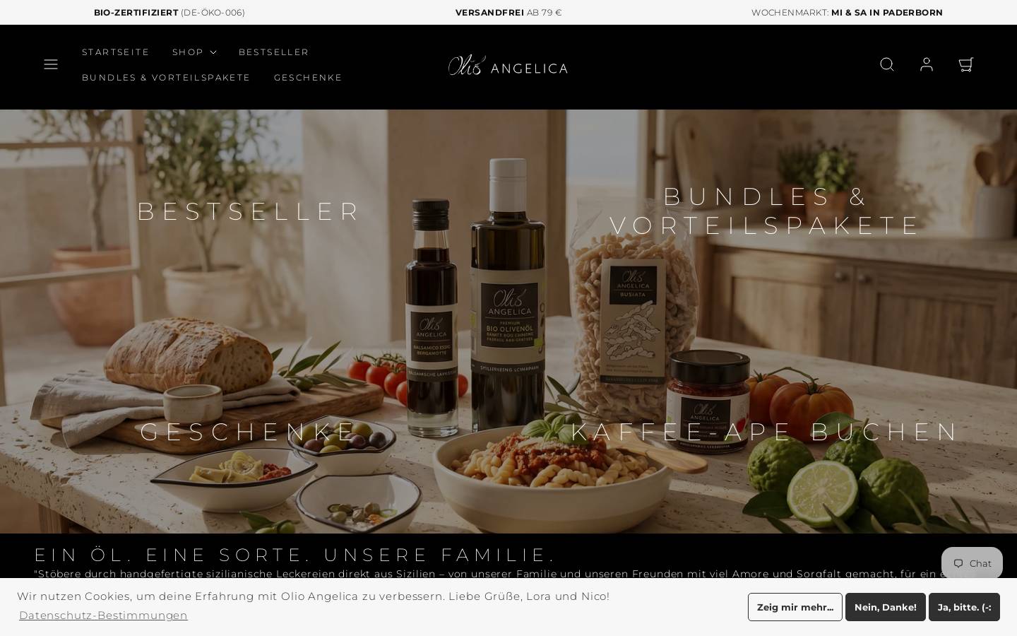 olioangelica.de homepage screenshot