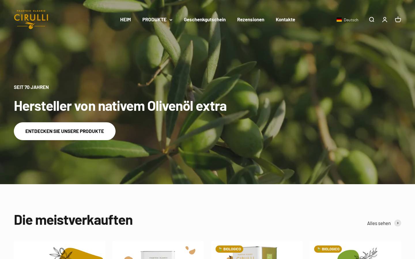 oliocirulli.de homepage screenshot