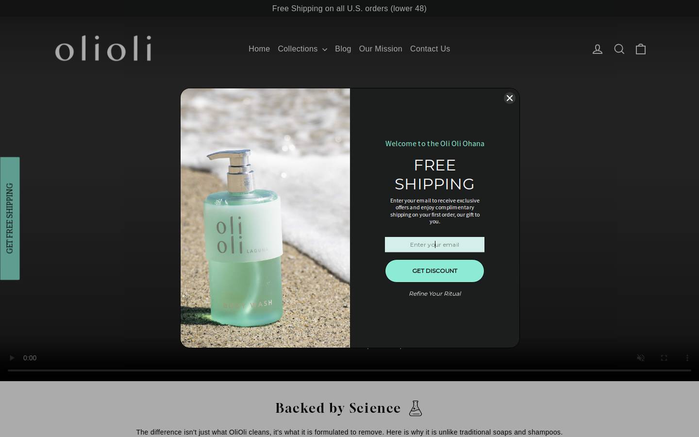 oliolibeauty.com homepage screenshot